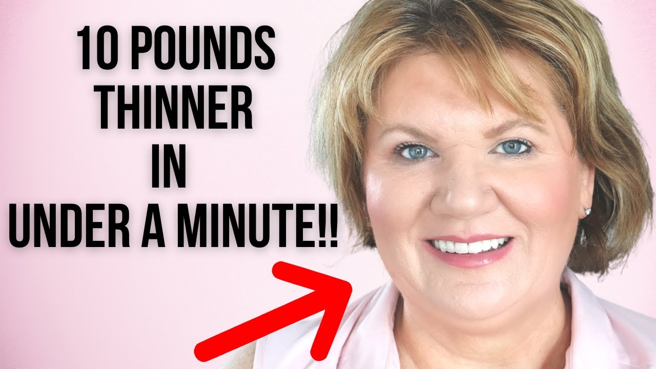 Contour A Round, Fat Face And Double Chin - Super Easy! Makeup over 50