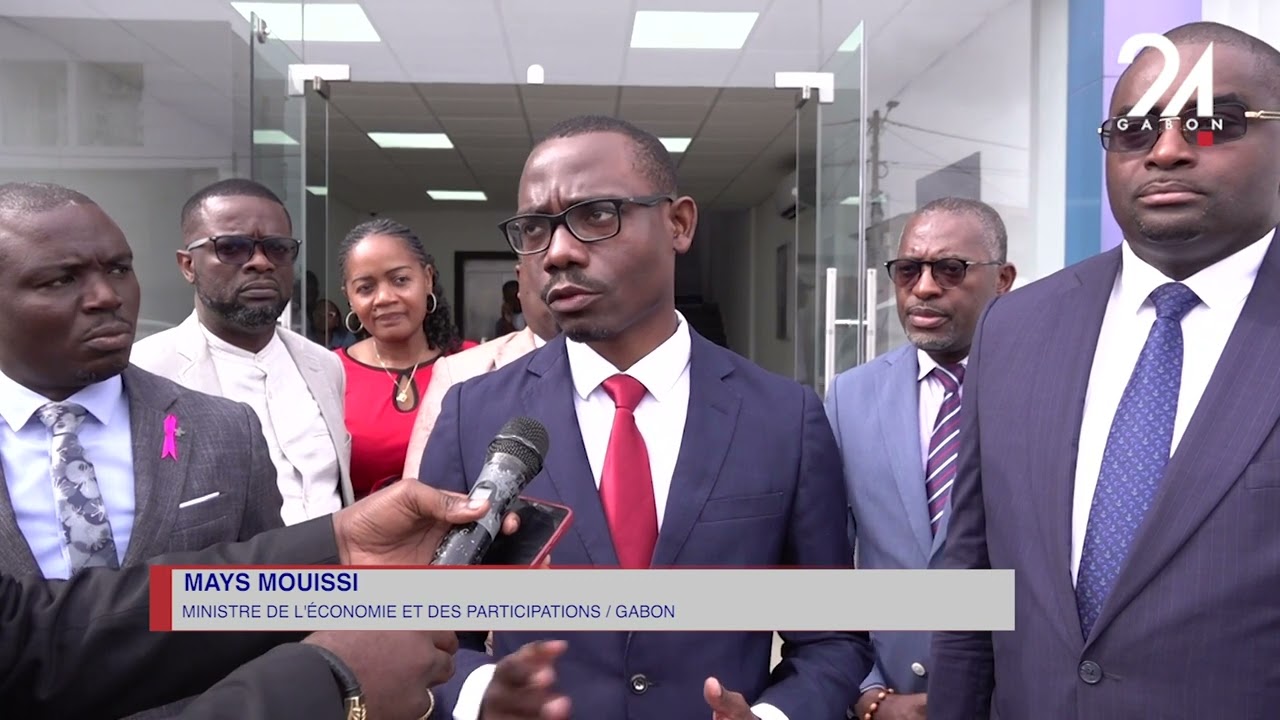 GABON ÉCONOMIE   MAYS MOUISSI EN VISITE AU CENTRE DES IMPÔTS  D'AKANDA