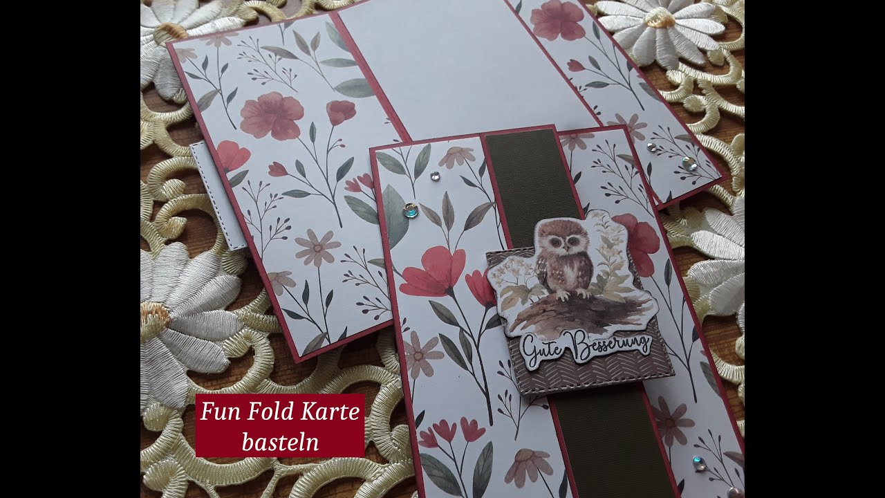 Fun Fold Karte basteln | Tedi & Action Papier | einfache Karte