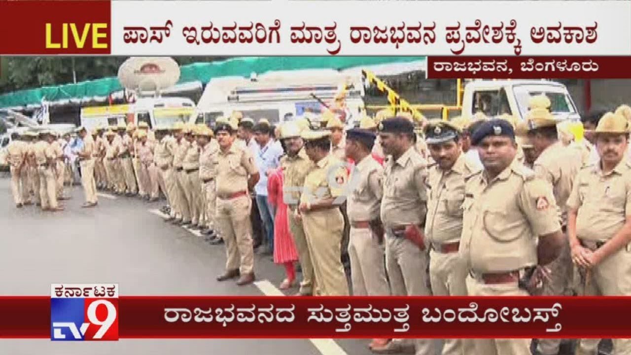 Tight Security At Rajbhavan Ahead Of Oath Taking Ceremony, Traffic Restrictions Imposed