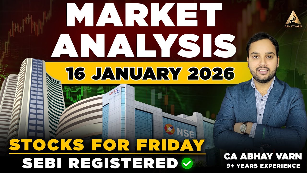 Nifty, Bank Nifty, and Sensex Prediction for Friday | Top Stocks for Friday | Market Analysis