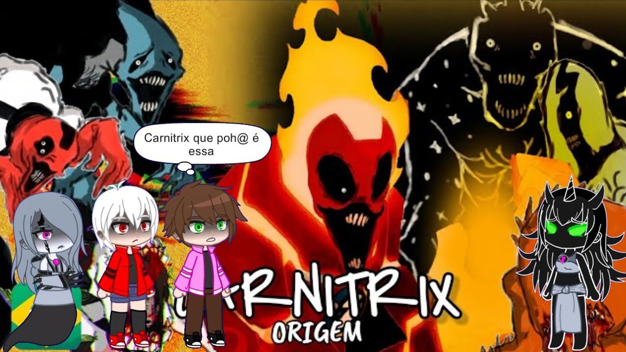 Aliens Chaquetrix + ben e Albedo(Fem)React Historia Carnitrix(Fim da AU)