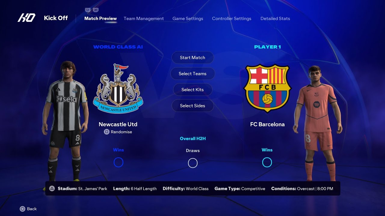 EA FC 26 - New Castle vs Barcelona Fc | Ps5 Gameplay Champions League 