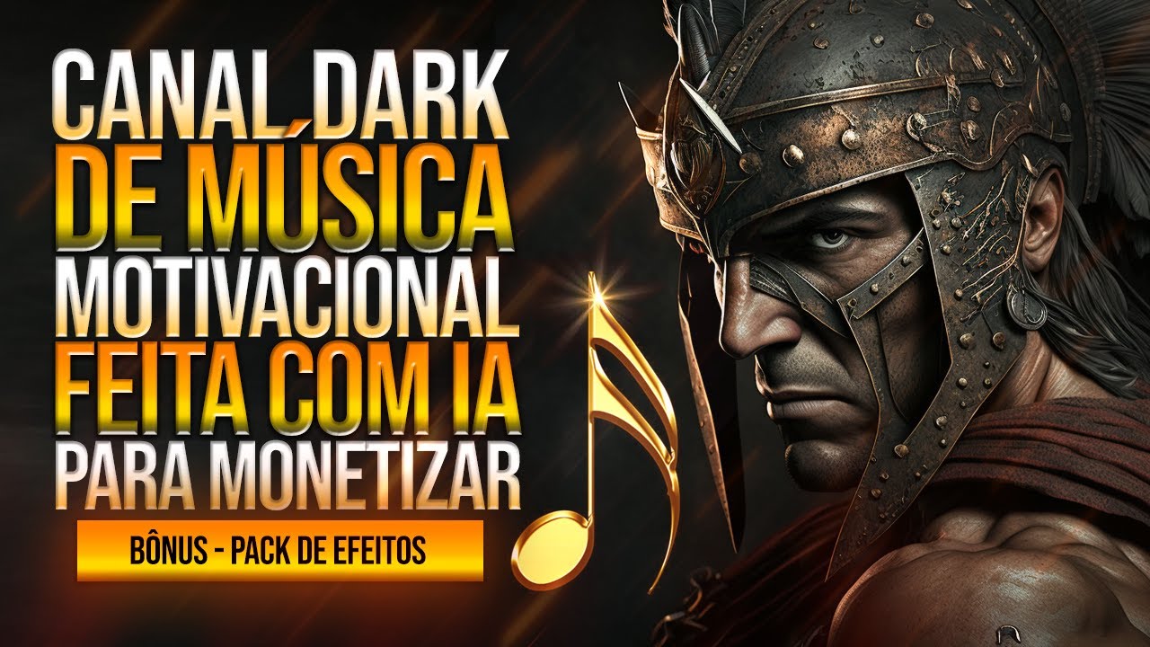 INCRÍVEL! CANAL DARK DE MÚSICAS INÉDITAS LICENCIADAS FEITO COM IA QUE MONETIZA RÁPIDO + BÔNUS