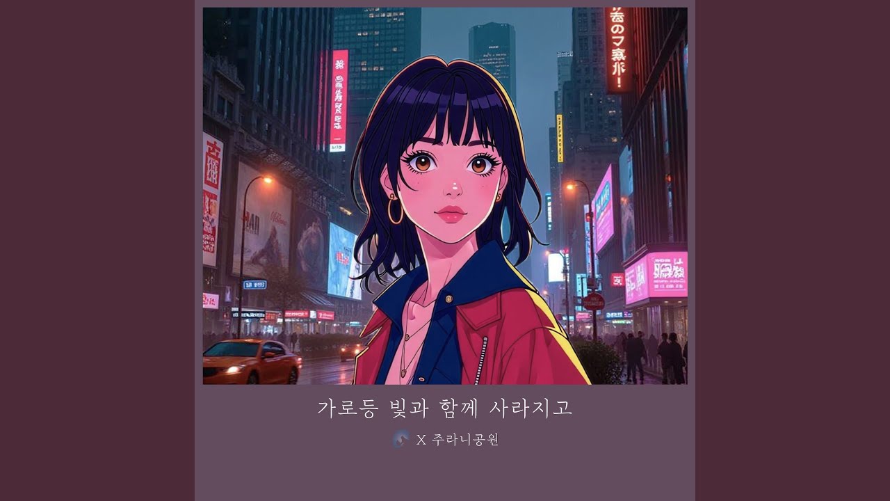 가로등 빛과 함께 사라지고