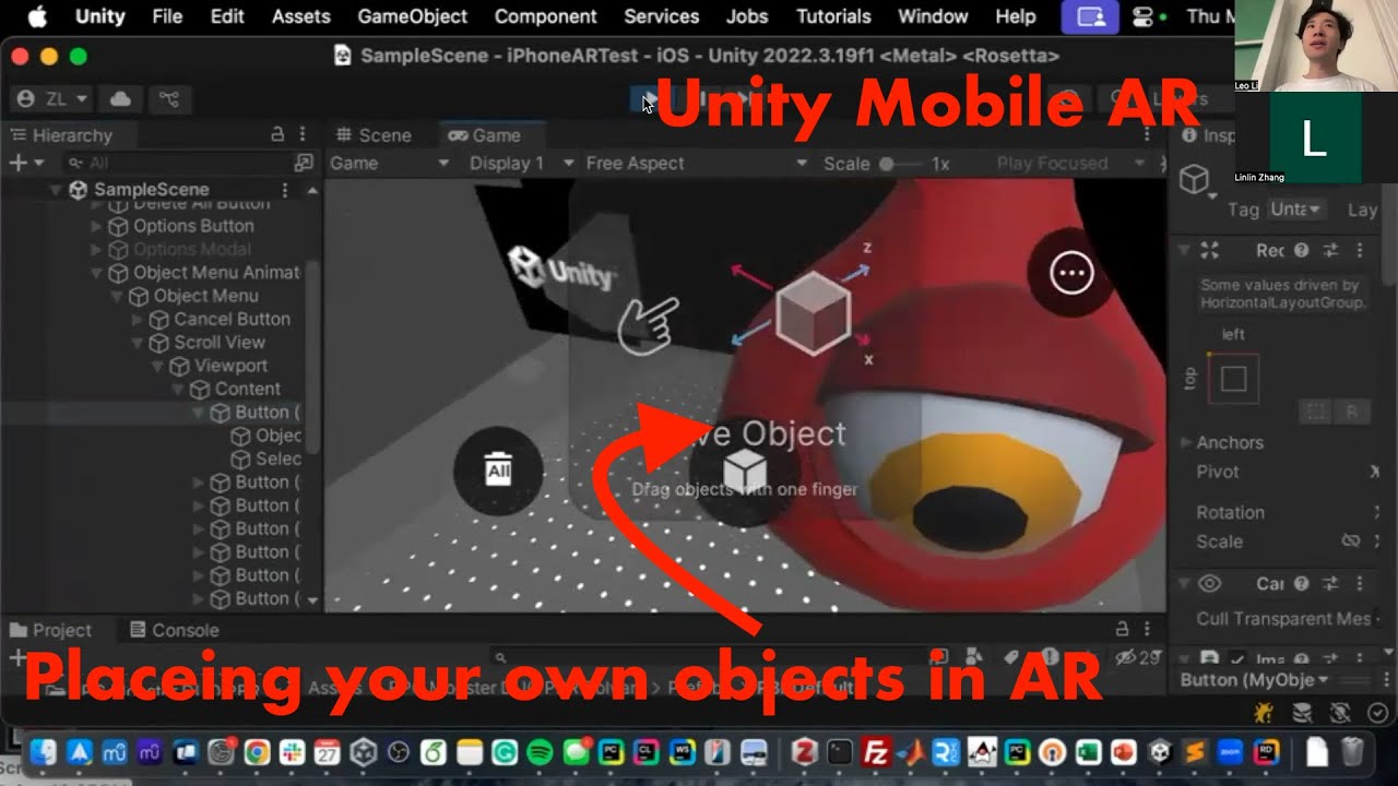Unity Mobile AR 101 Part 2 How to place your own object in Augmented Reality
