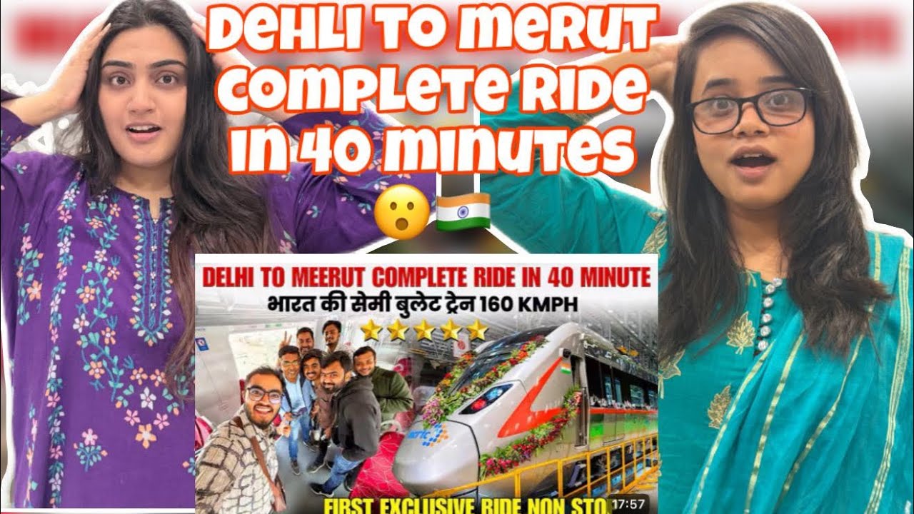 First Exclusive DELHI to MEERUT RRTS Namo Bharat Train Complete Ride in Just 40 Minutes (Non Stop)😍