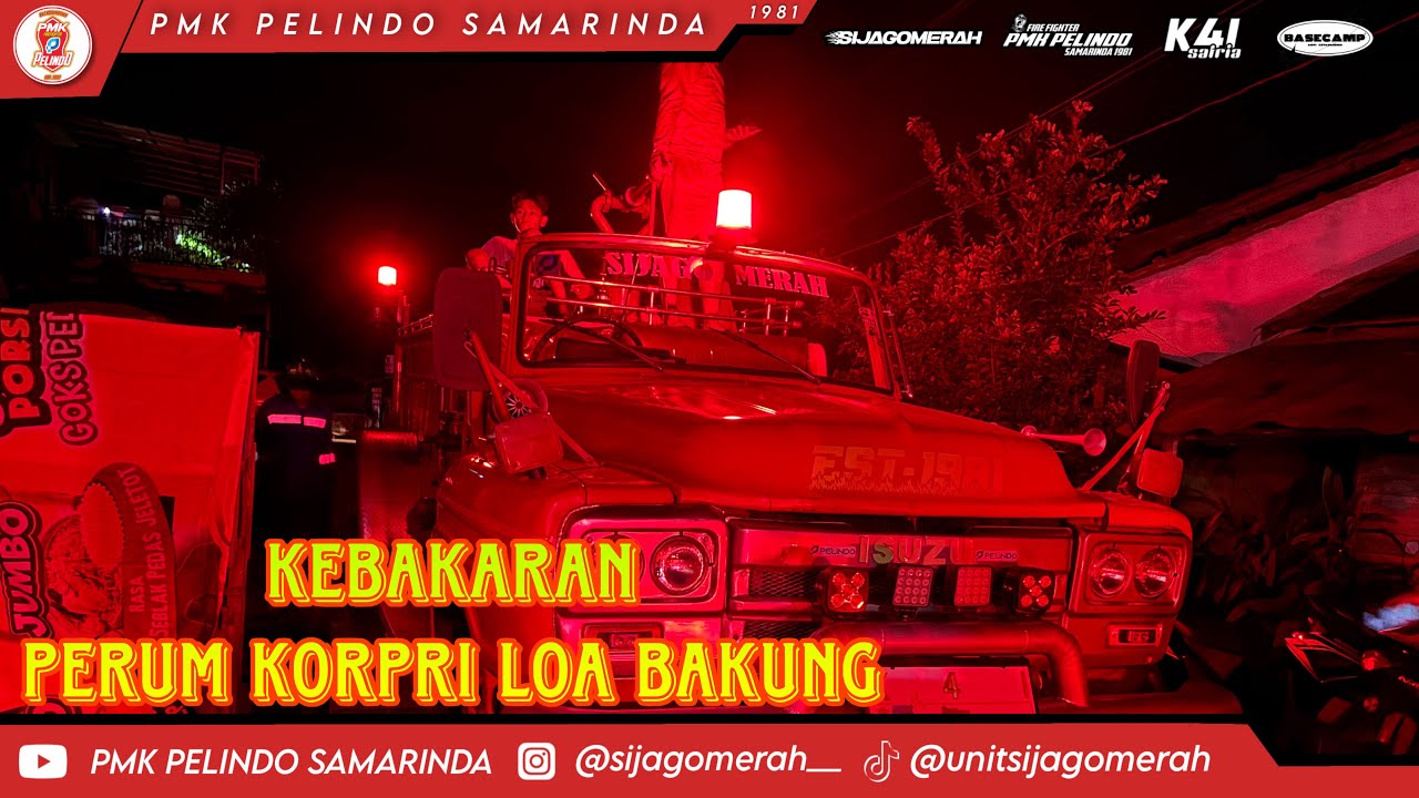 1 rumah terbakar di Jl. Loa Bakung Perum Korpri Samarinda