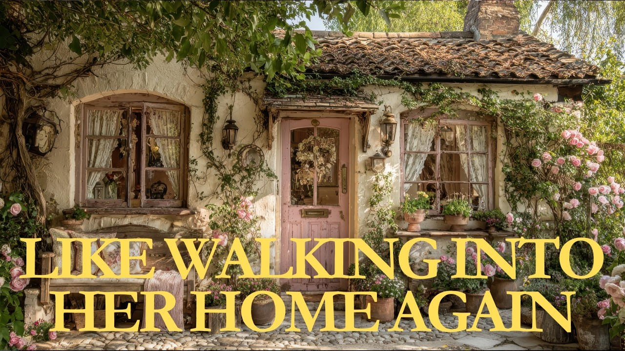 Feels Like a Memory of My Mother Romantic Spring Cottage | Dusty Rose & Antique Cream Vintage Decor