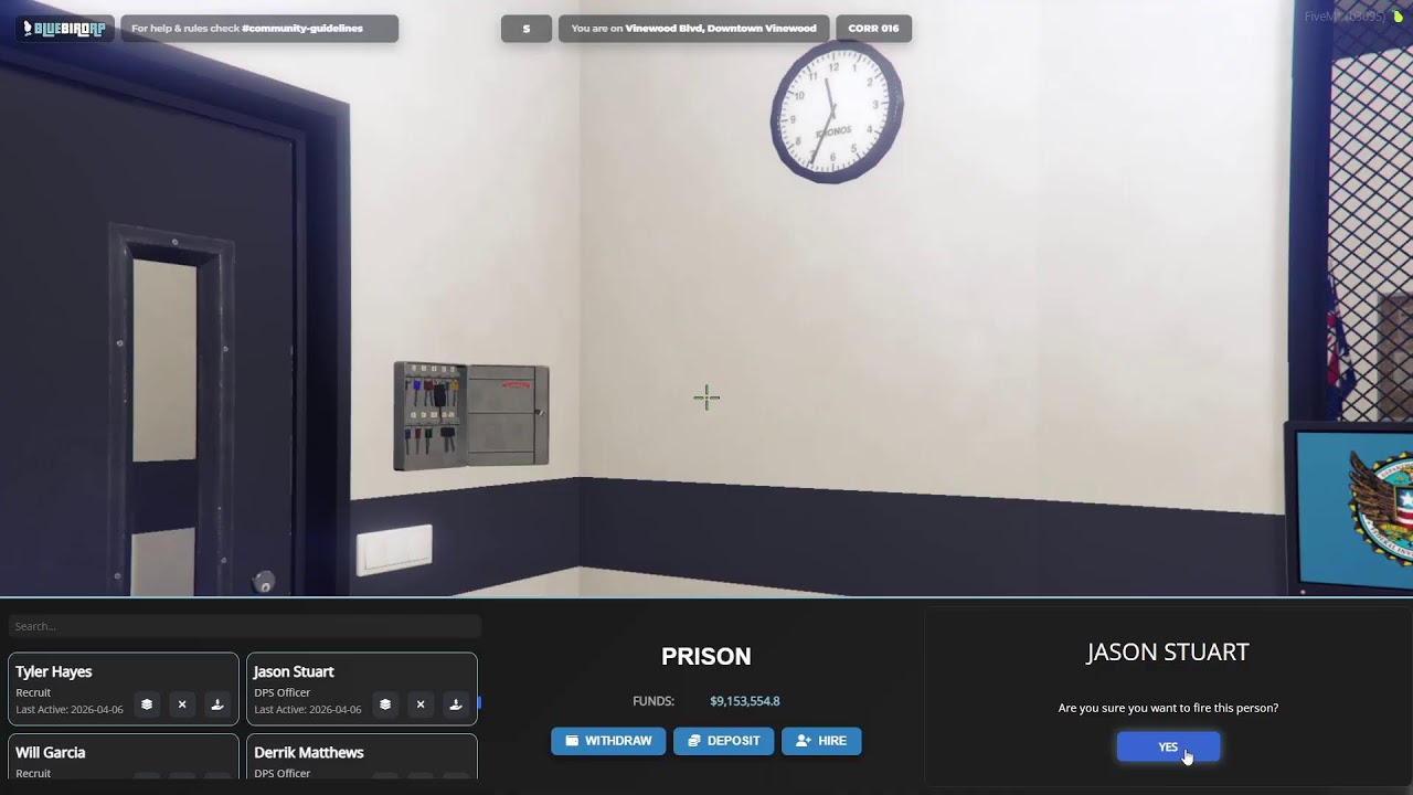 BlueBirdRP | Corrections this morning with Stephen Palmes &ndash; Paperwork & Training If Anyone Clocks On