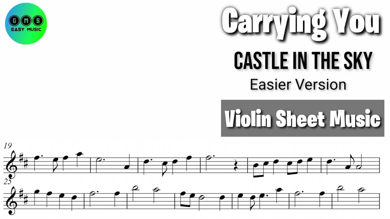 Carrying You - Castle In The Sky || Violin Sheet Music