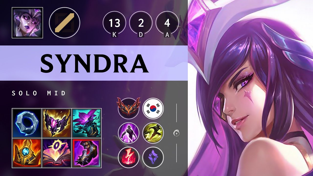 Syndra Mid vs Orianna - KR Grandmaster Patch 25.14