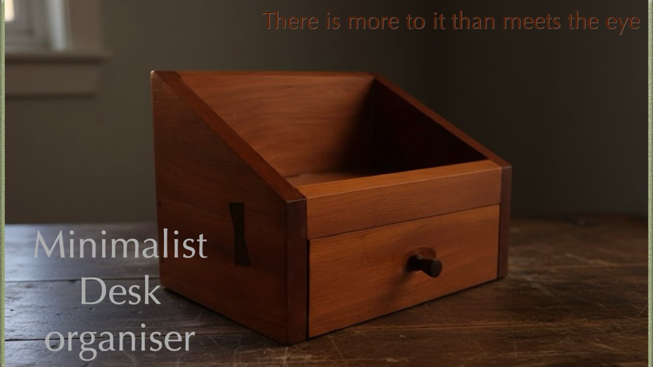 I made a Minimalist Desk Organiser with over Exaggerated Details