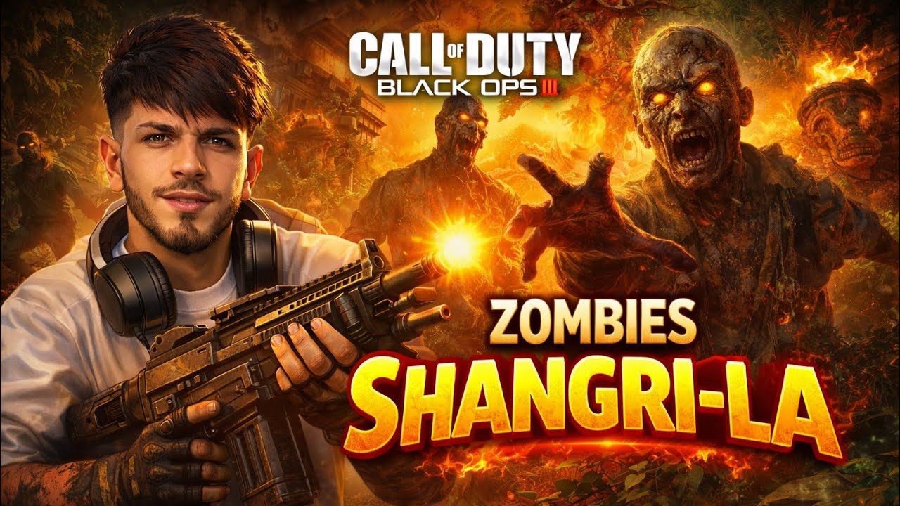Black Ops 3❗ZOMBIS MAPA SHANGRI-LA🐒😱