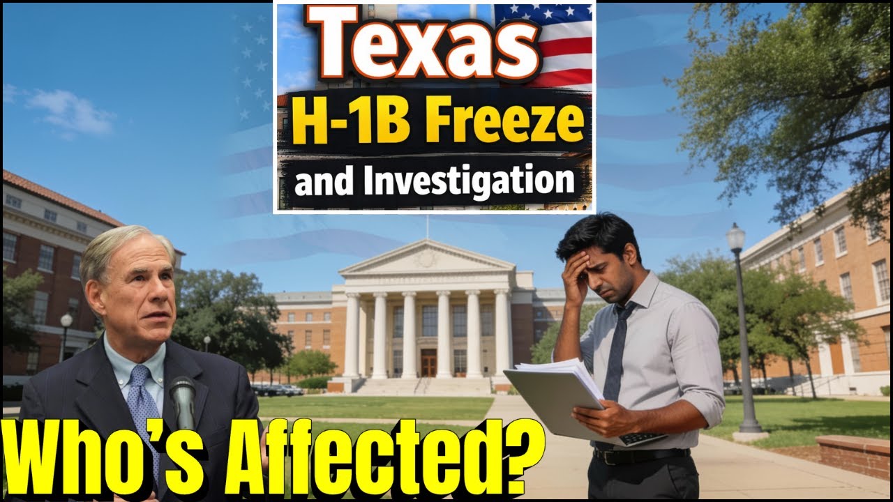 Texas Governor Freezes H-1B Hiring & Investigation is on— Big impact on Indians applying new H1B