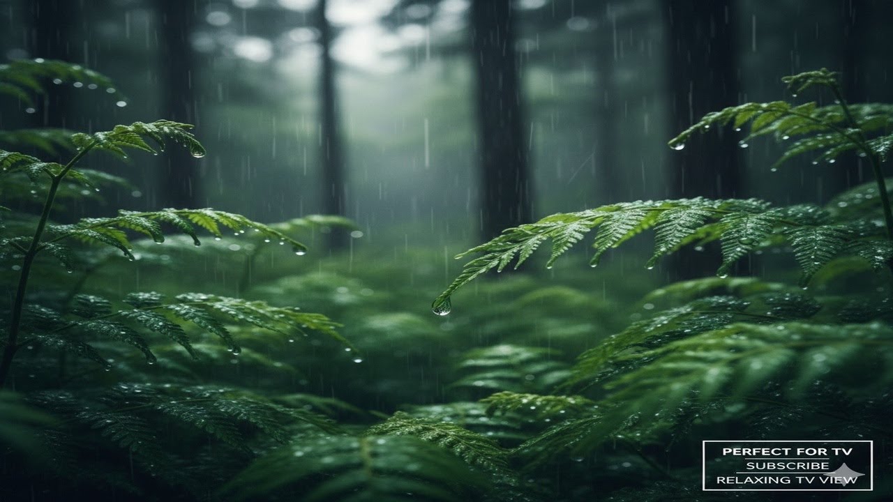 Rainstorm Sounds for Relaxing, Focus or Deep Sleep | Nature White Noise | 8 Hour Video | Relaxing TV