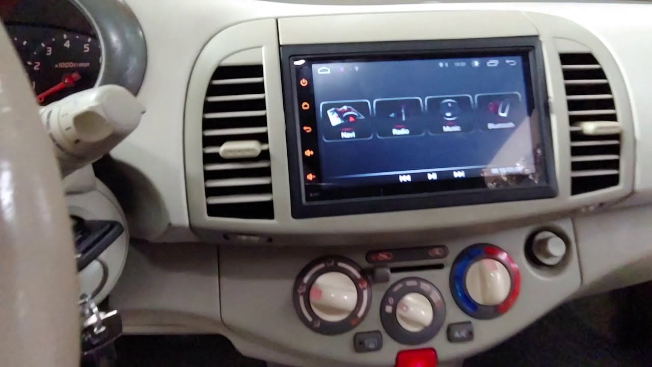Nissan Micra k12 οθονη Target acoustics Android 8 Gps Igo- sygic dousissound