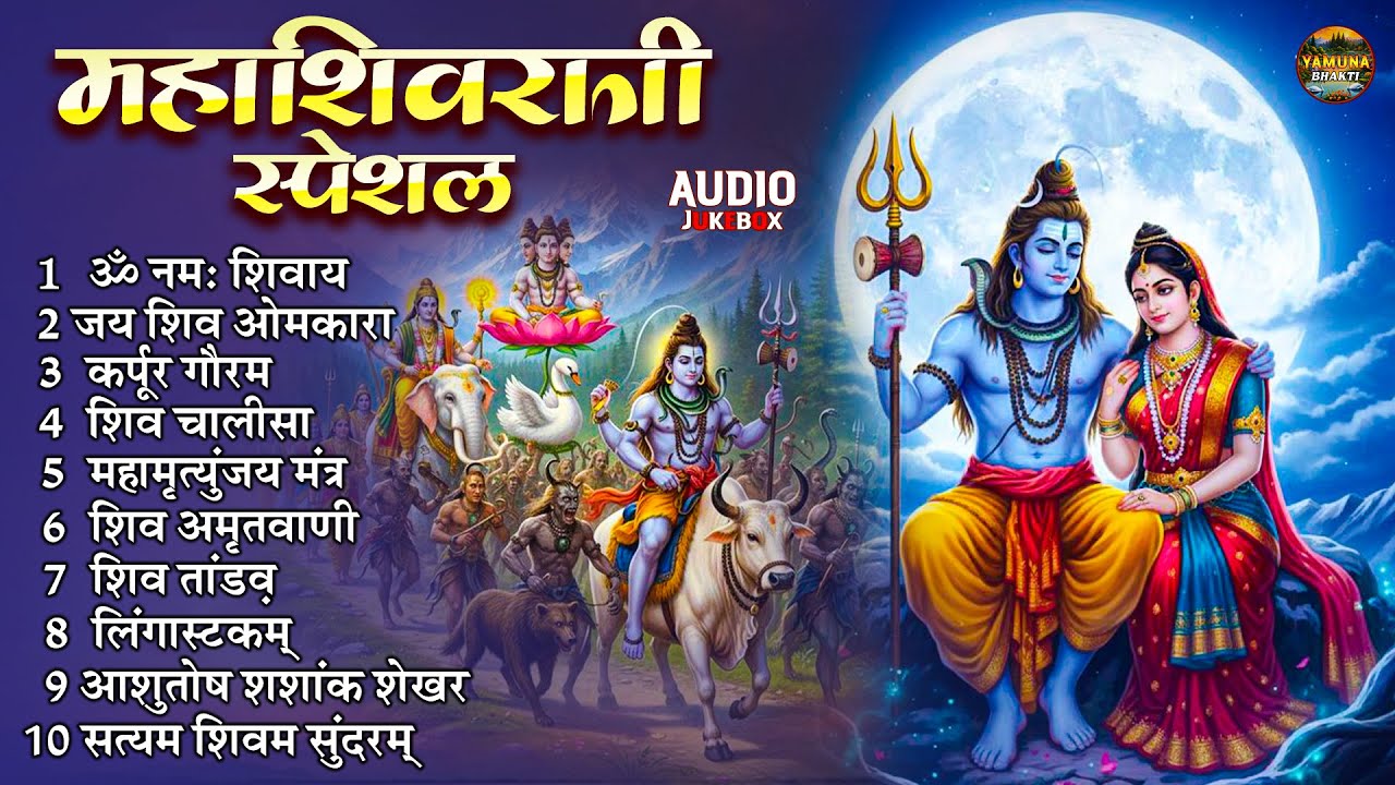 महाशिवरात्रि स्पेशल : कर्पूर गौरम करुणावतारं, ॐ नमः शिवाय, आशुतोष शशाँक शेखर, शिव अमृतवाणी, शिव आरती