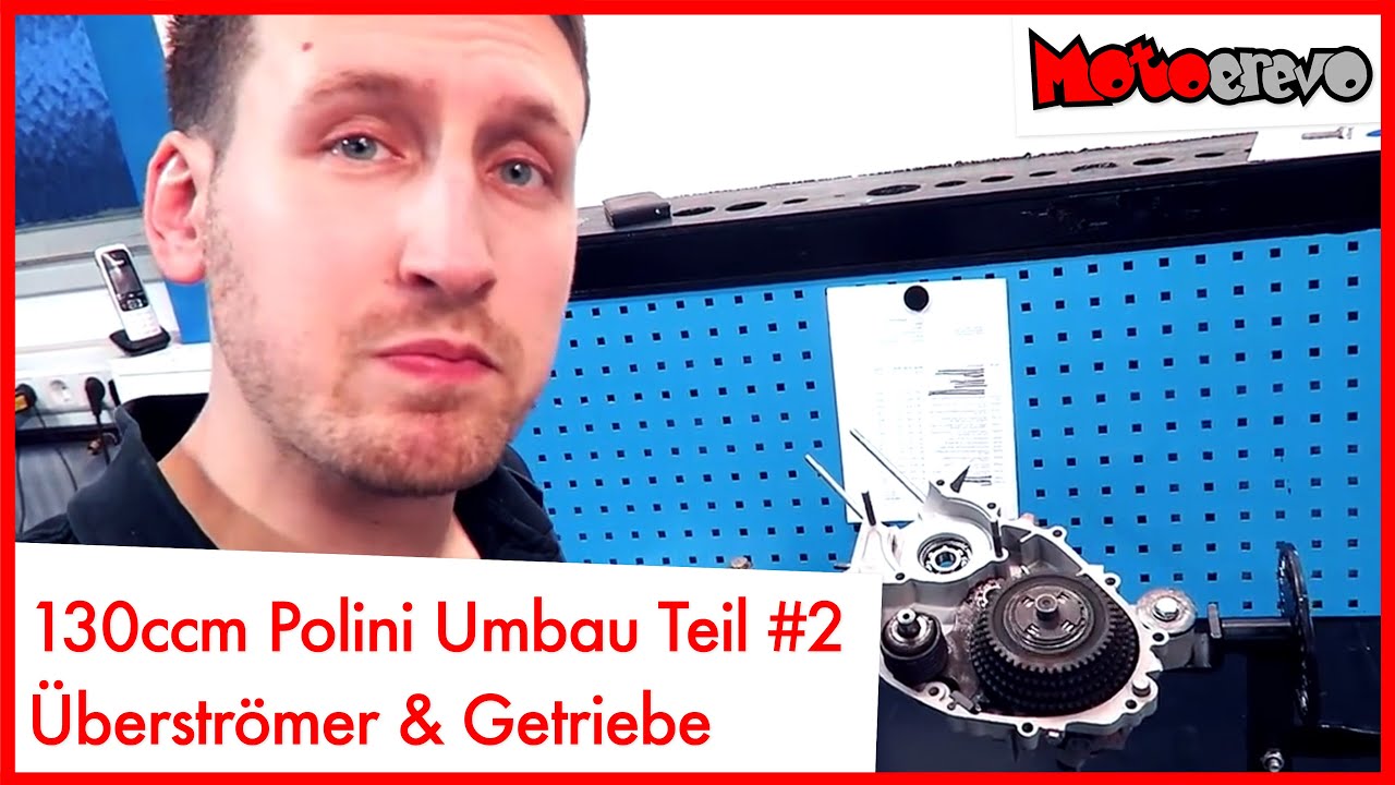 130 CCM Polini Umbau Teil 2 Vespa V50 PK50 - Überströmer anpassen und Getriebe einbauen