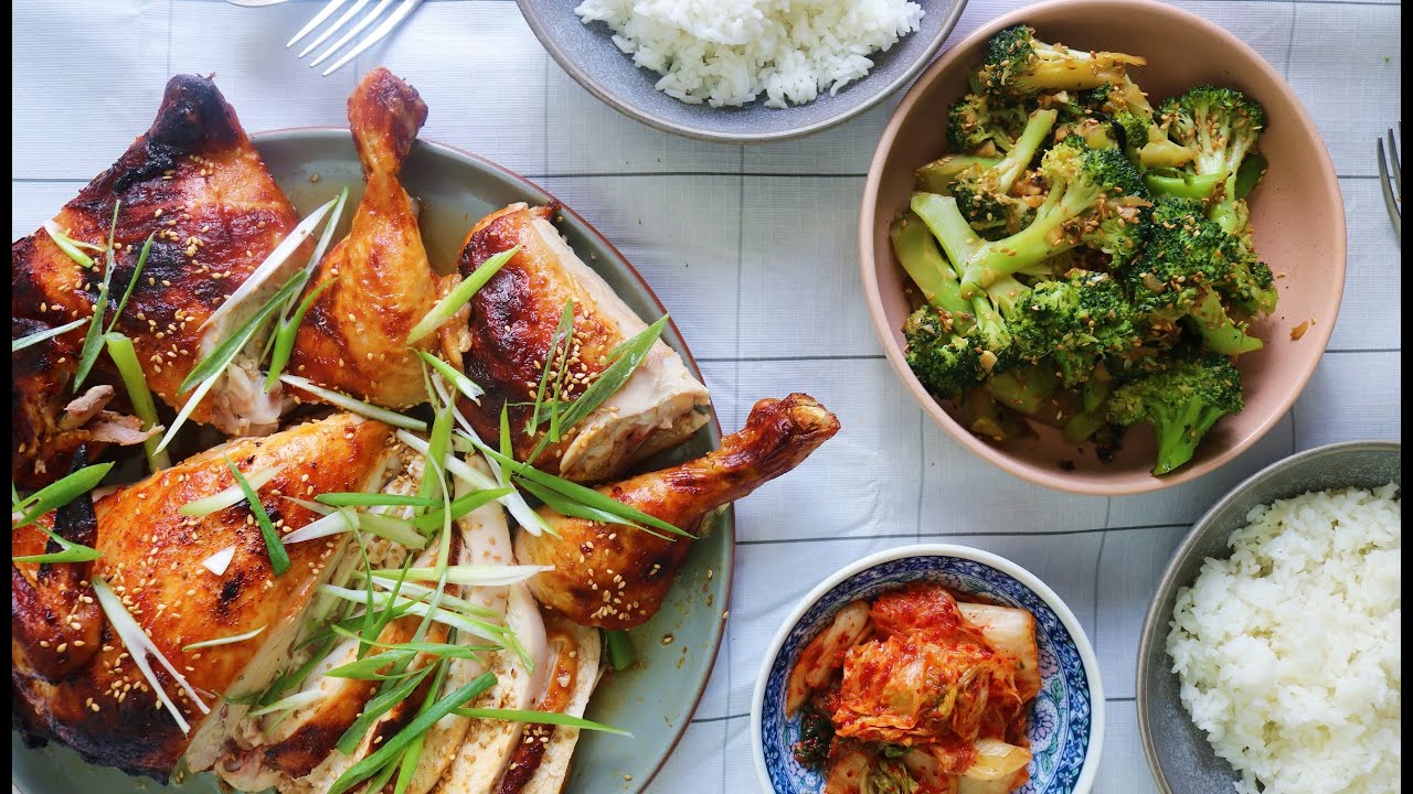 PERFECT GOCHUJANG ROAST CHICKEN & SESAME BROCCOLI | Family Meal Ep 1