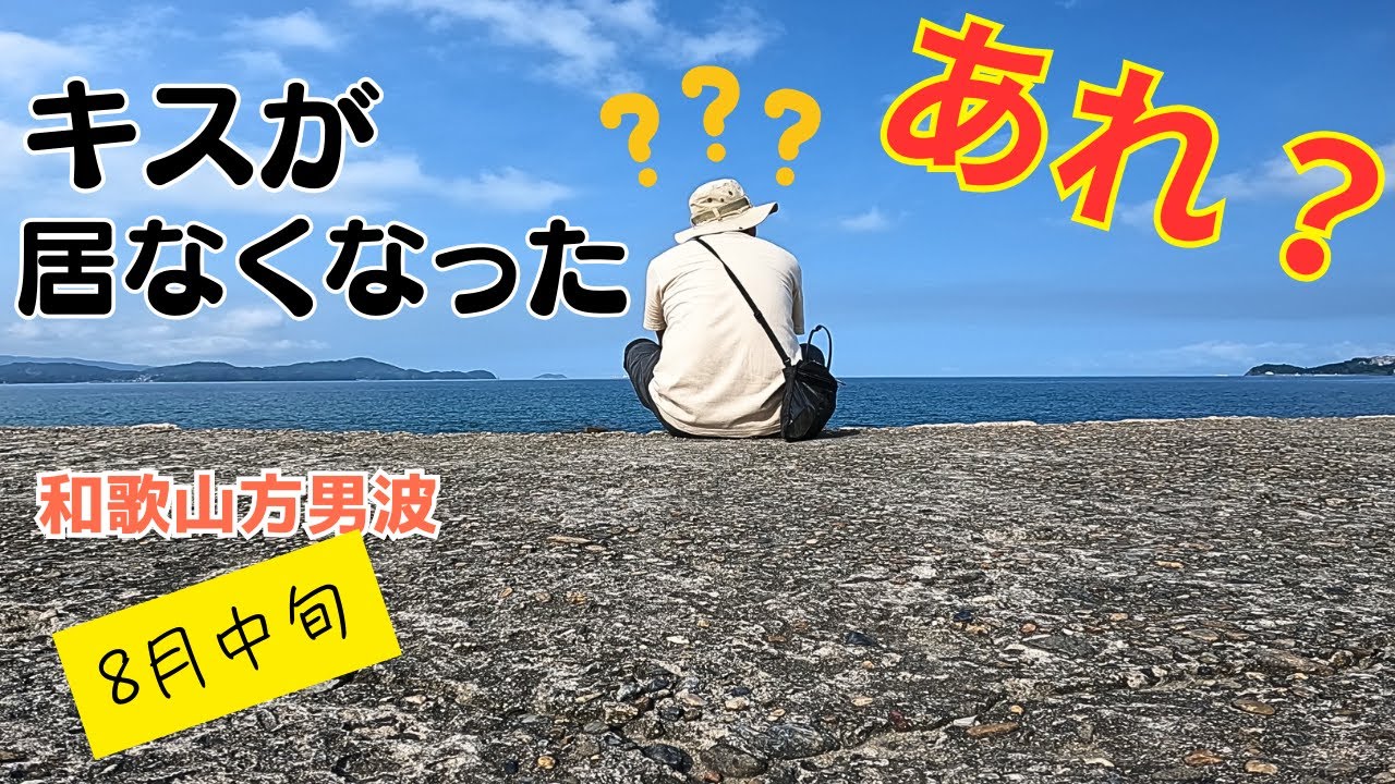 キス釣り編：和歌山片男波 8月中旬 もう終わり？ 大好きなキスが消えた!?