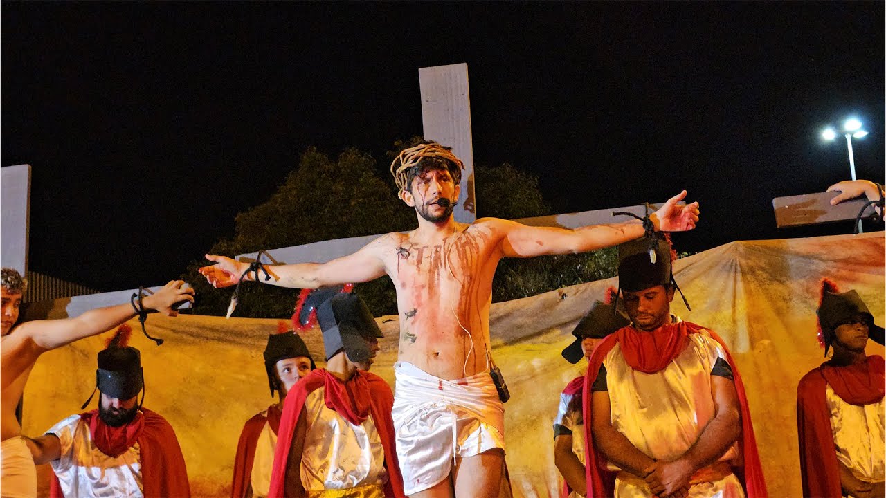 Encenação da Paixão de Cristo em Albertina/MG | Teatro Religioso 2025
