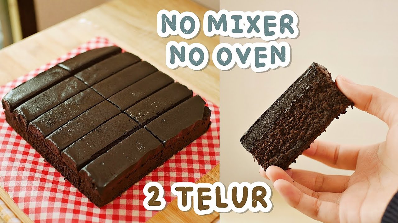 VIRAL!!! Bikin Nagih!! KEK COKLAT KETAGIH! TANPA MIXER TANPA OVEN SUPER SIMPEL