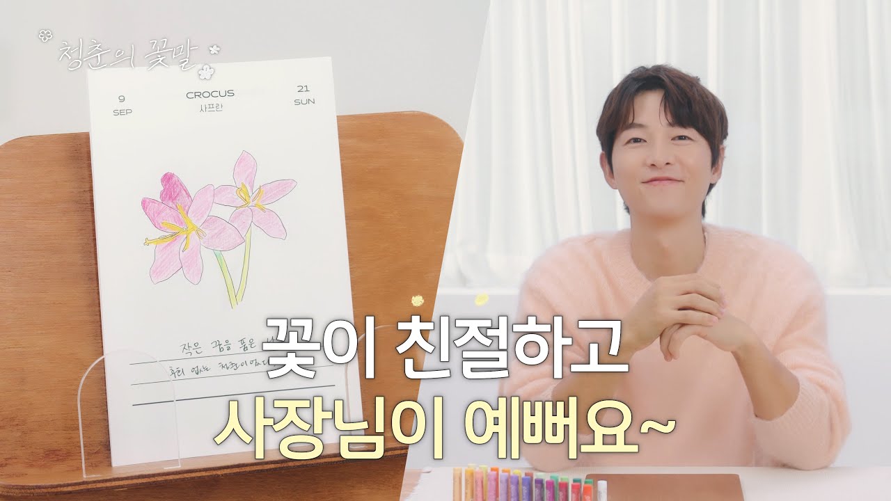 [ENG] 얘들아 선우해가 꽃말 알려준다고 하거든? 댓글 예쁘게 써줘~🌼 | 청춘의 꽃말 | 송중기