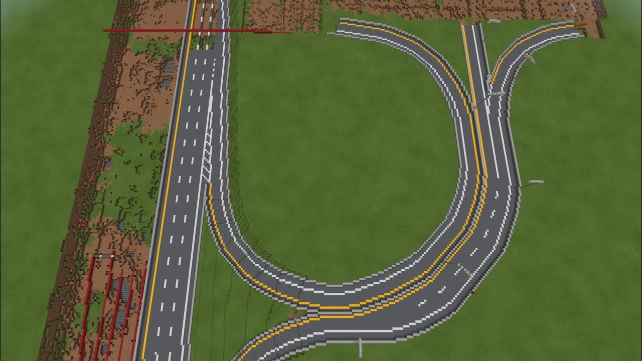 Minecraft: Freeway Construction - Episode 7 -  Interchange #2 - Part 2 (Speed Build)