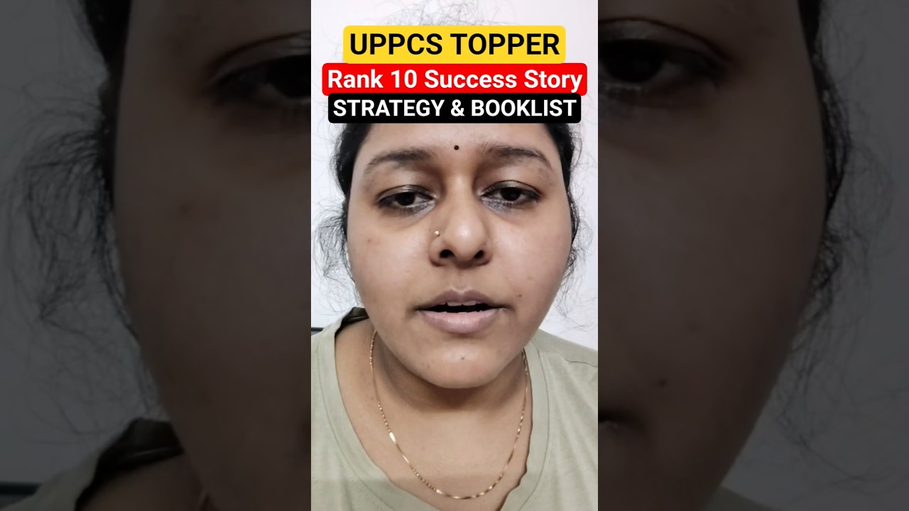 uppcs 2024 Topper interview rank10 Anjali Srivastava Strategy Books Success story #uppcs #uppsc #pcs
