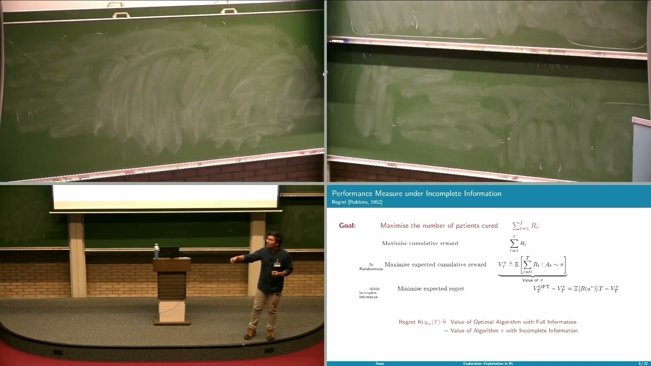 Control-RL-School Debabrota Basu, Exploration-Exploitation in RL - Optimism (UCRL,PSRL,randomizedVI)