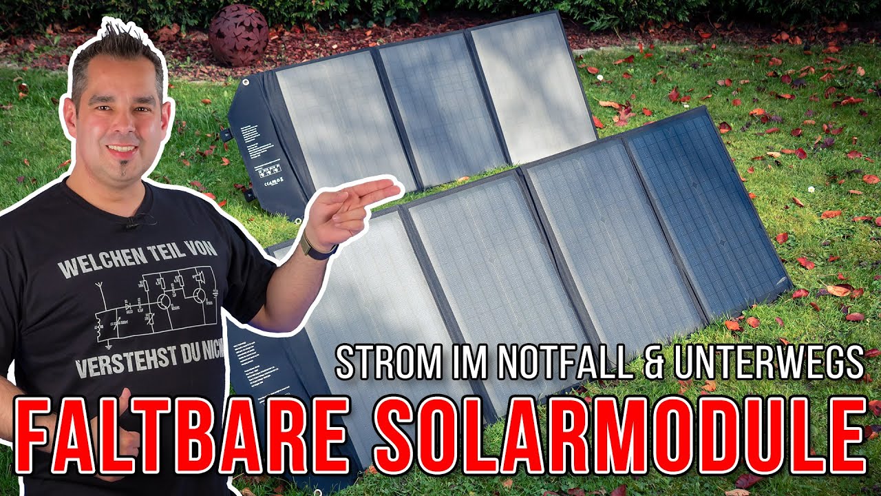 60W & 100W Solarpanel 🌞 Strom für den Notfall