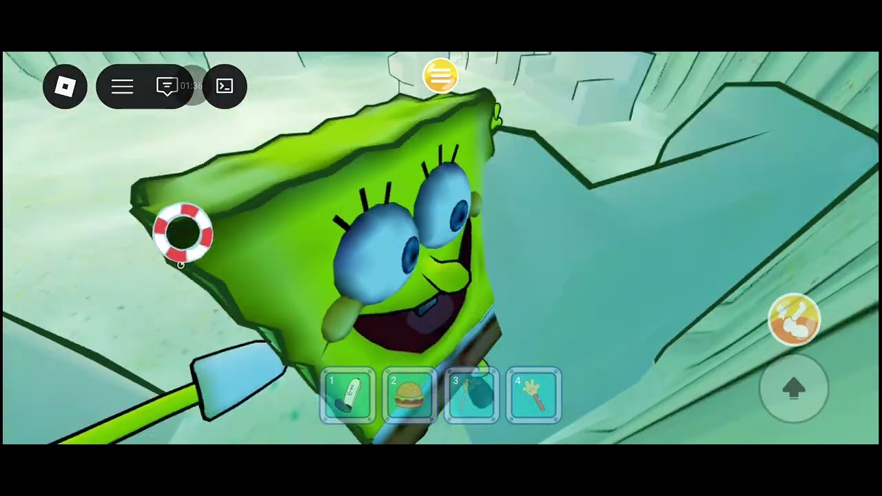 O meu pai entrou no video(PRIMEIRO VIDEO JOGANDO BOB ESPONJA 