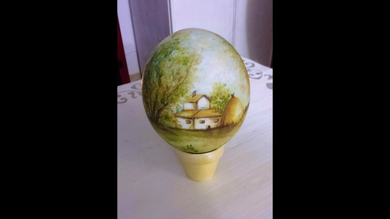 Dipingere su uova di struzzo de 