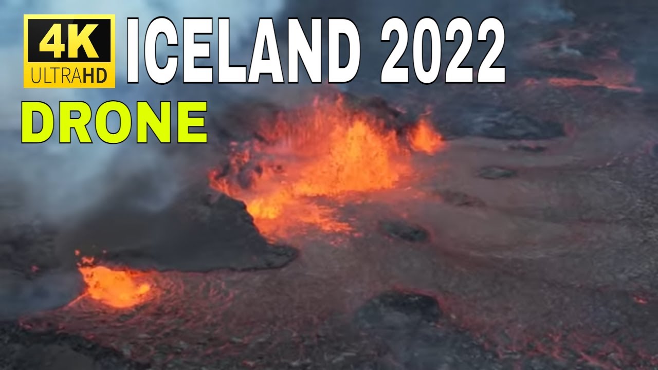 Meradalir Volcano: Five eyed lava octopus spotted from drone (4K) 10.08.22