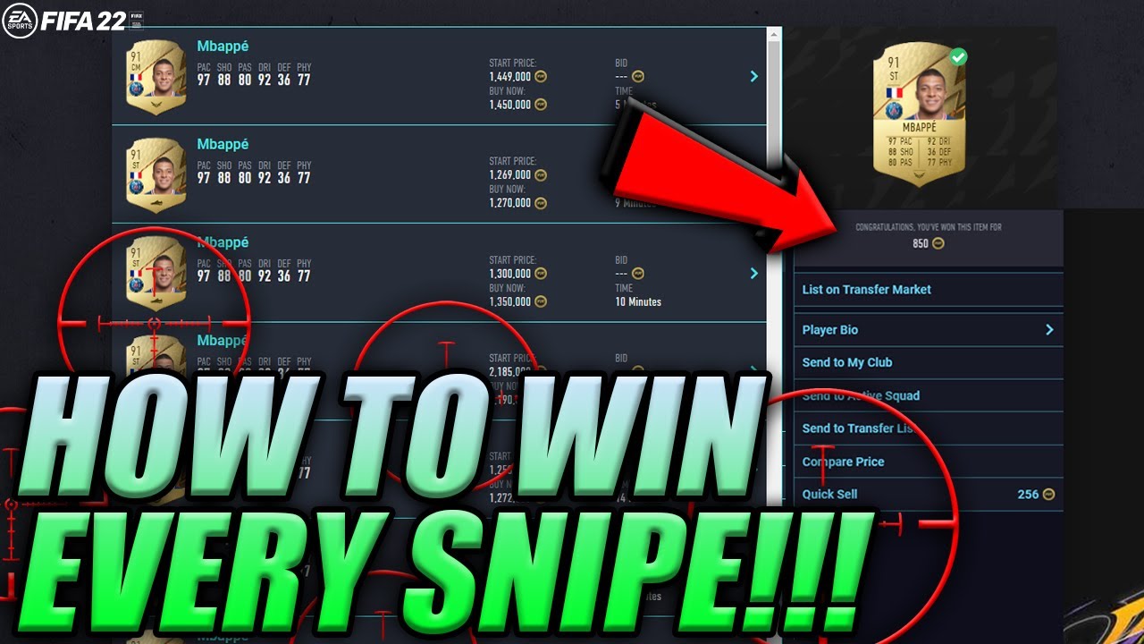 OMGGG HOW TO WIN EVERY SNIPE IN FIFA 22!!!