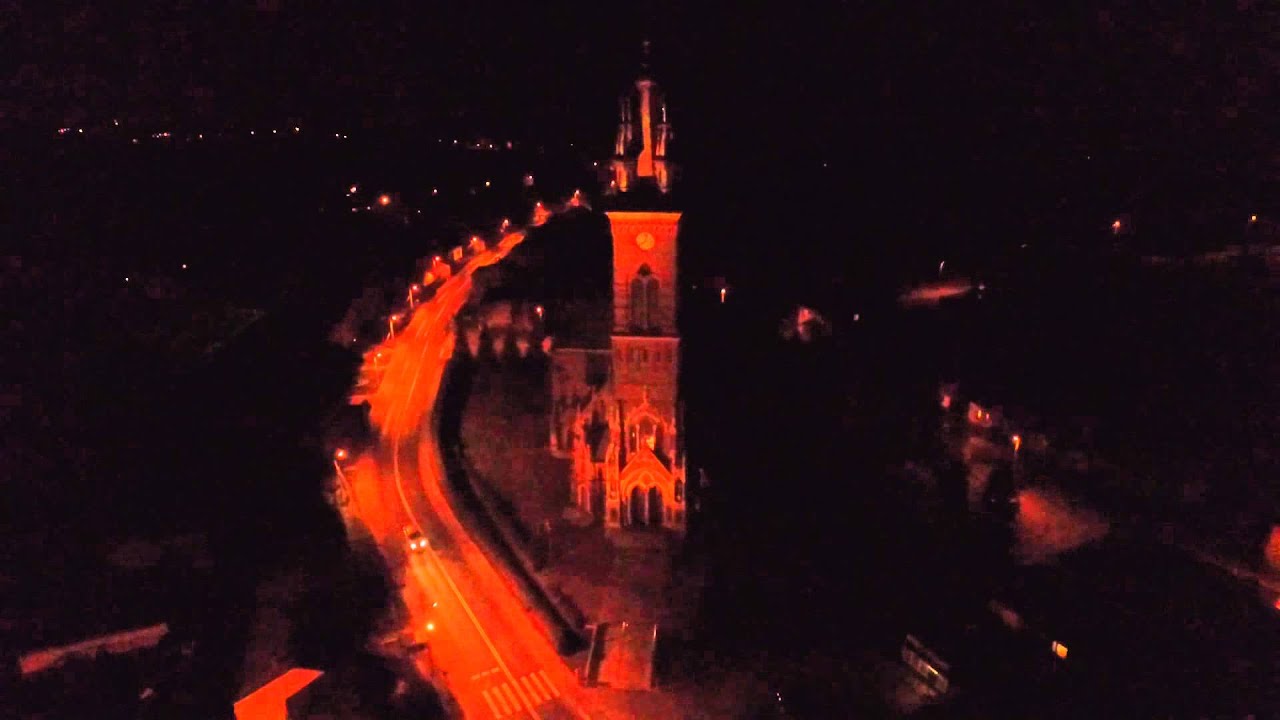 Sokołów Małopolski nocą