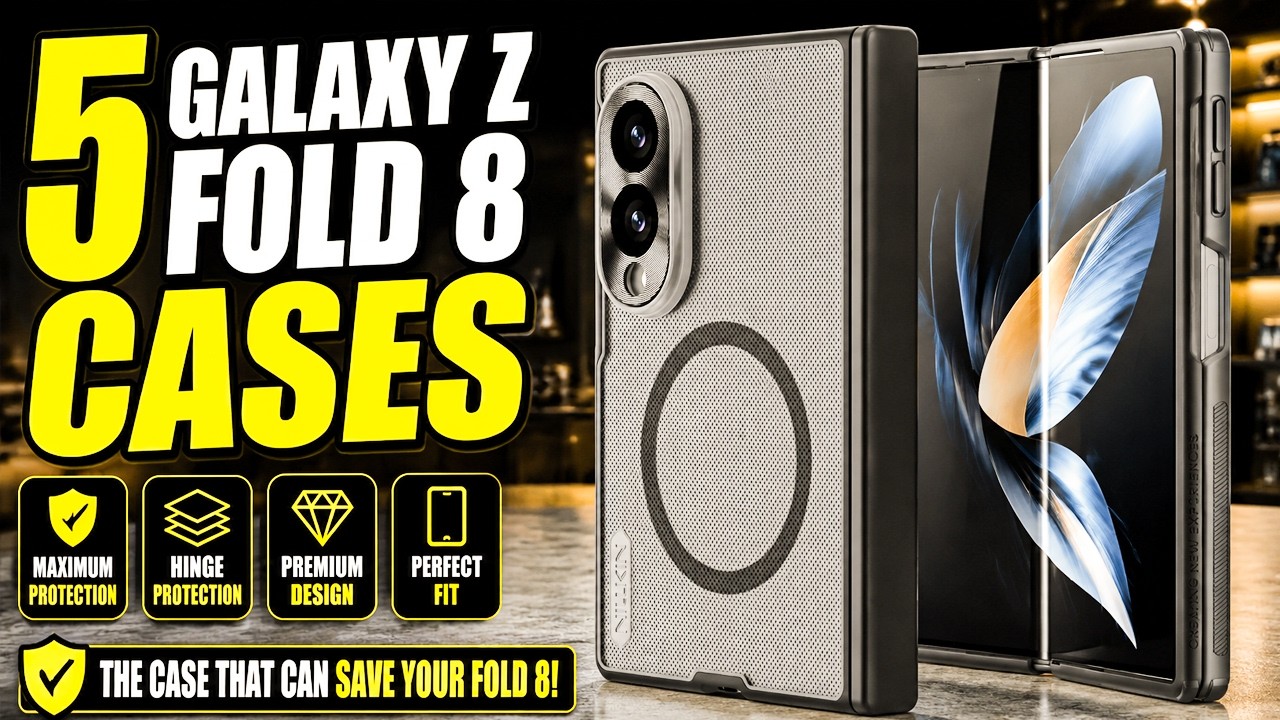 5 лучших чехлов для Galaxy Z Fold 8 2026 года!🔥Защитные/Spigen/С подставкой✅