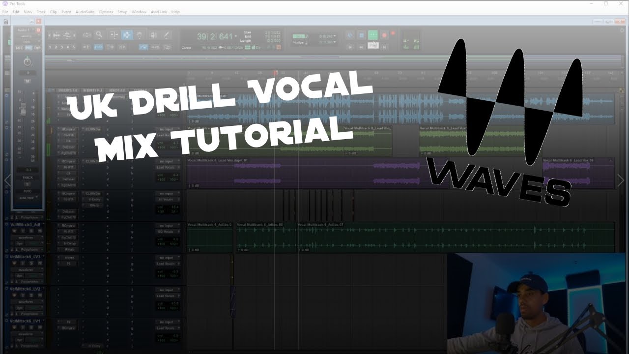 MIXING DRILL VOCALS USING ONLY WAVES PLUGINS || (Central Cee Style Mix)