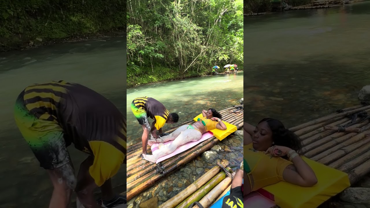 Bamboo rafting in Jamaica 🇯🇲