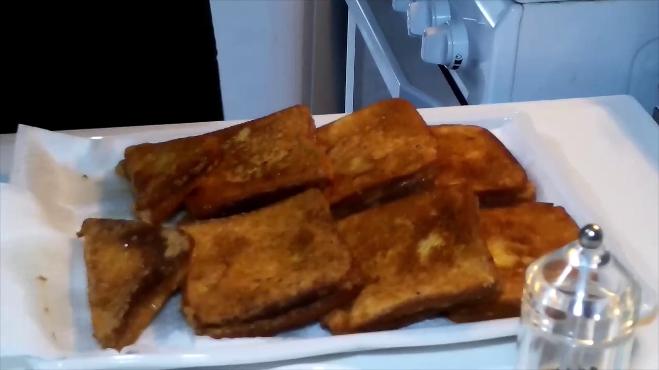 Pancarré con mozzarella in carrozza. #mozzarella #fritto #pane