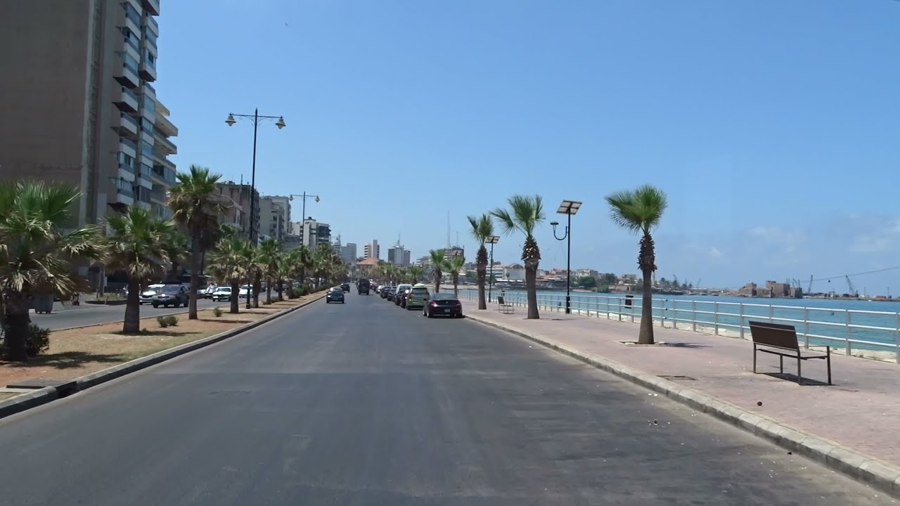 Driving: Lebanon Road Trip: The Corniche, Sidon (Saida), Lebanon (2021-06-26)