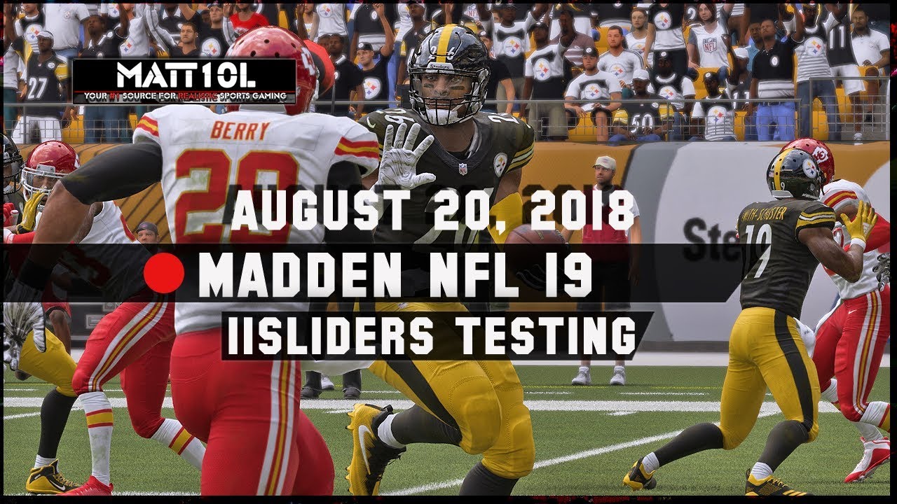 Madden 19 - Matt10's Sliders - Testing