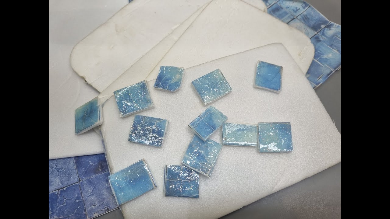 Parece VIDRIO , azulejos o venecitas caseras, solo telgopor #diy #art #decoration