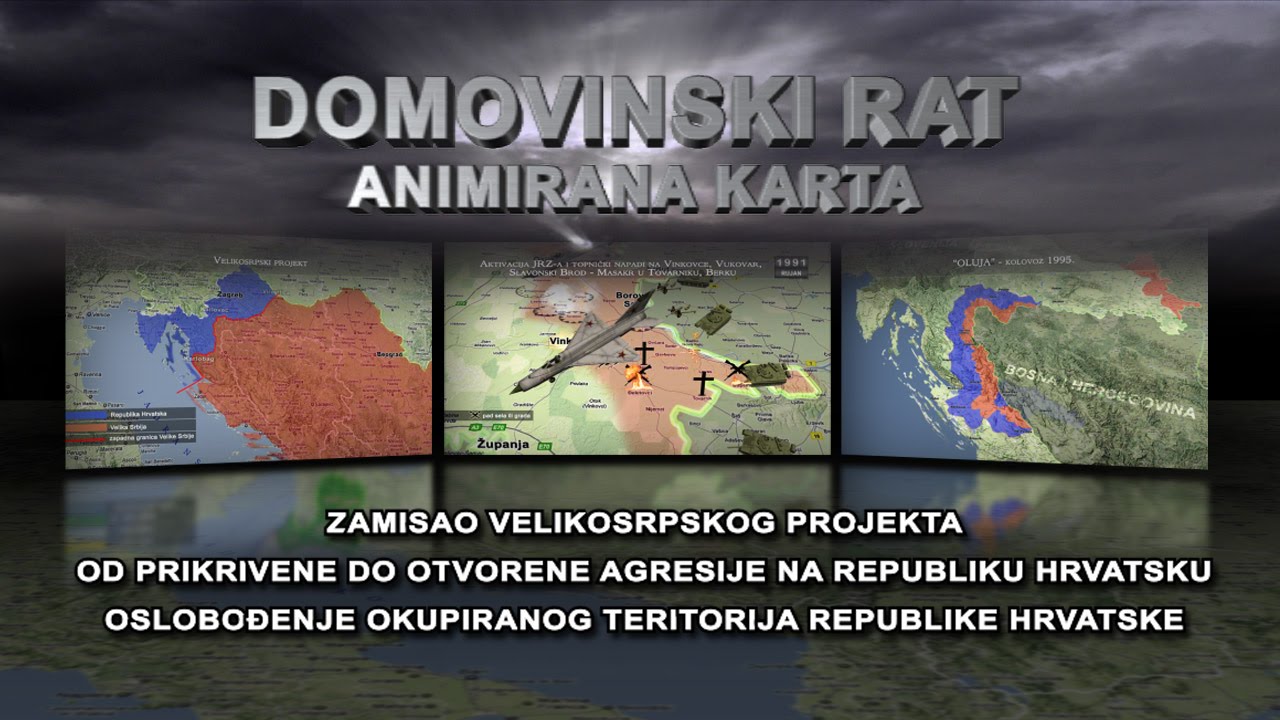 Domovinski rat - animirana karta (HD)