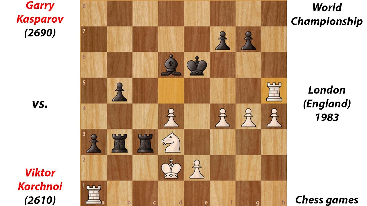 Garry Kasparov vs. Viktor Korchnoi | World Championship London (England) 1983 | Chess games