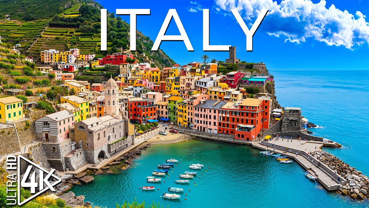 Italy 4K | Romantic Landscapes & Timeless Natural Beauty with Calming Piano Music – 4K UHD Video