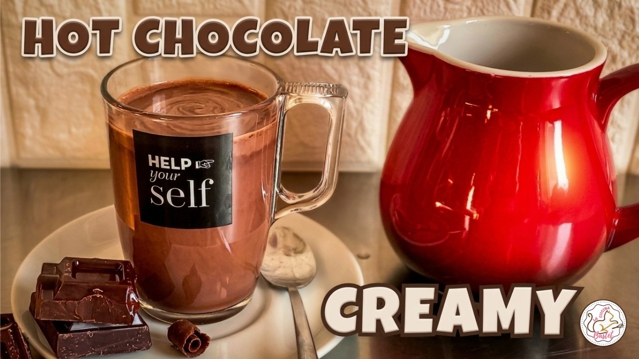 CREAMY HOT CHOCOLATE🍫☕The Best Thick Bar-Style Hot Chocolate Made at Home | Perfect for Winter Gifts
