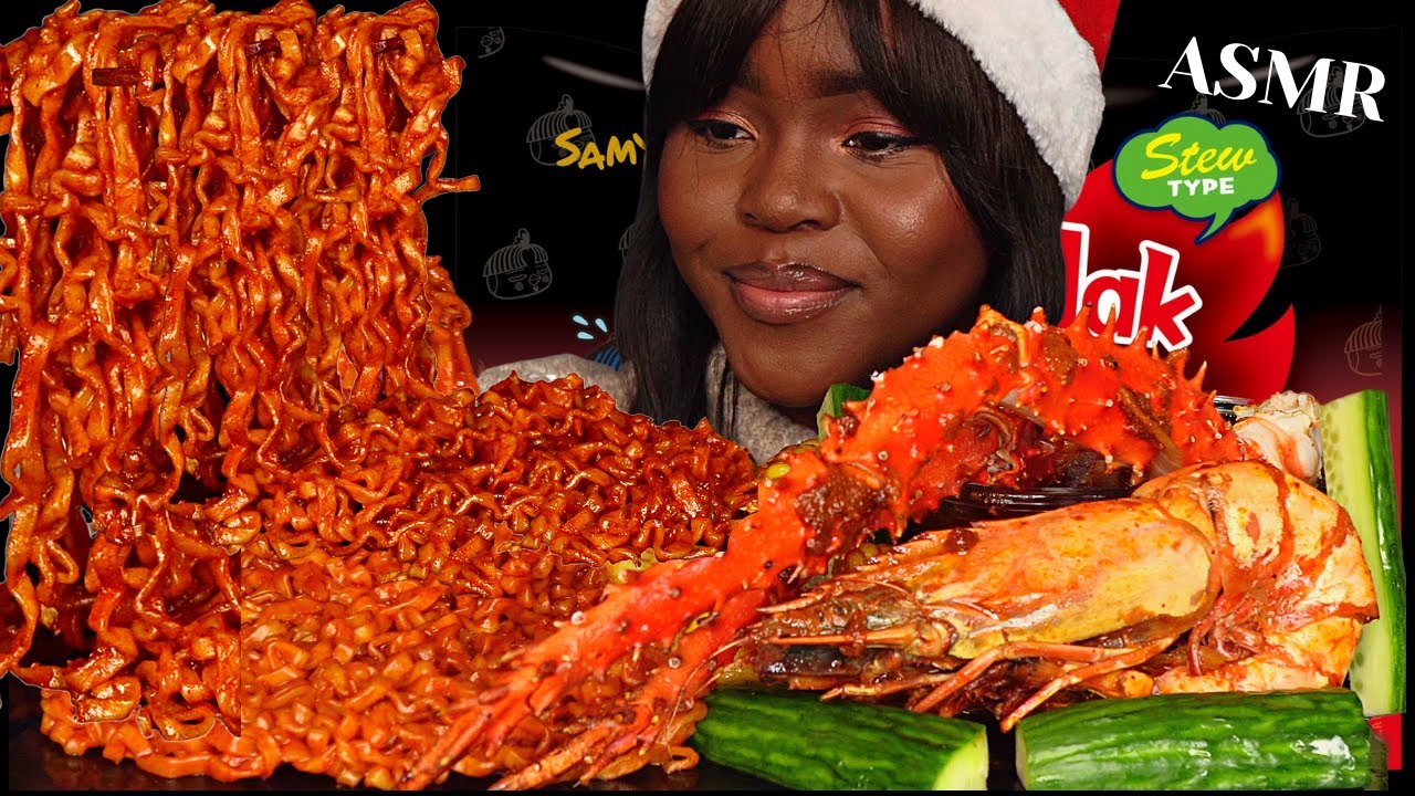 ASMR KING CRAB LEG, SPICY NOODLES (Stew type), SEAFOOD BOIL  떡볶이 MUKBANG |Eating Sounds| Vikky ASMR