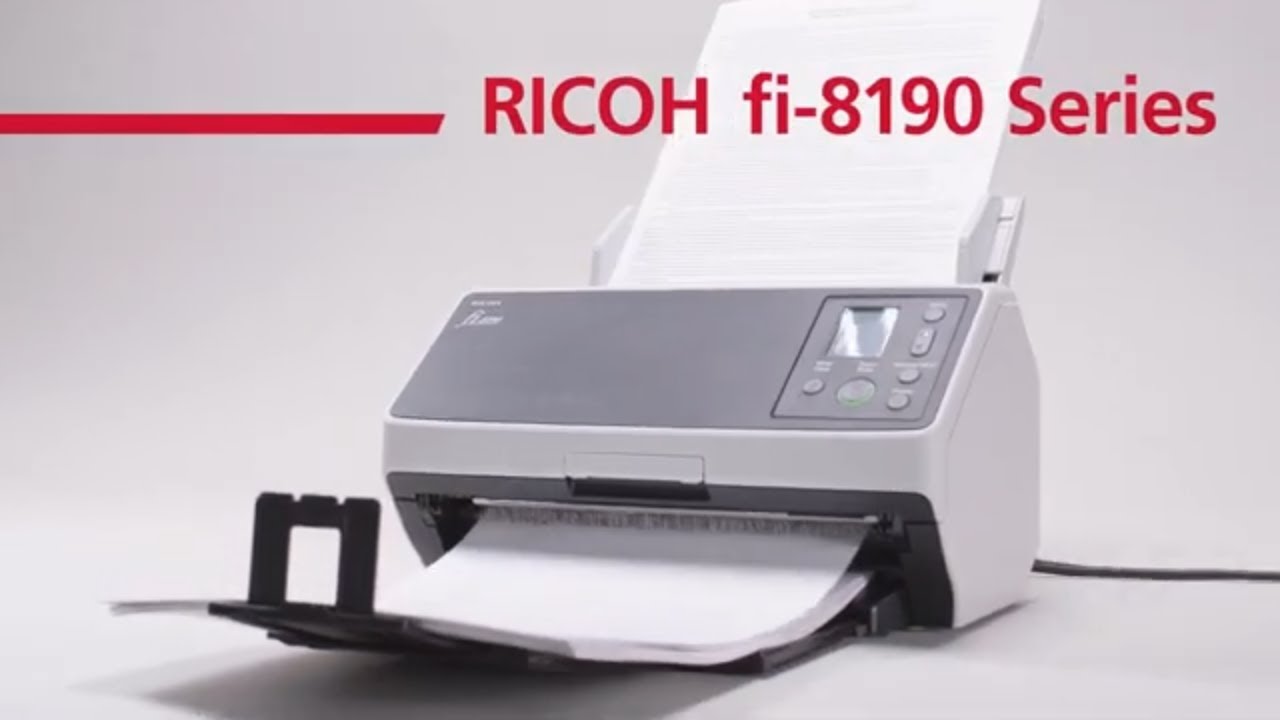fi-8190: High Speed Scanner with Automatic Document Feeder (ADF)